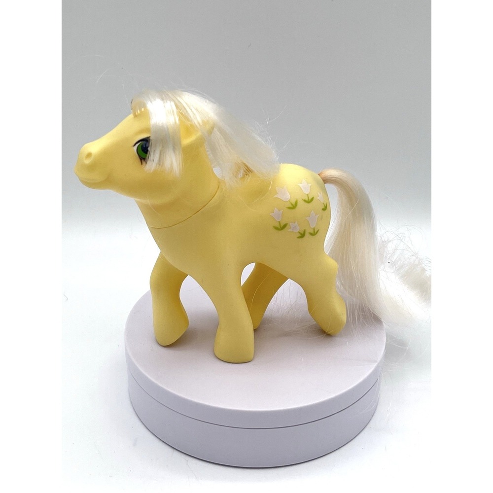 Vintage 1984 My Little Pony G1 Posey Yellow Tulips Pony Hasbro MLP READ